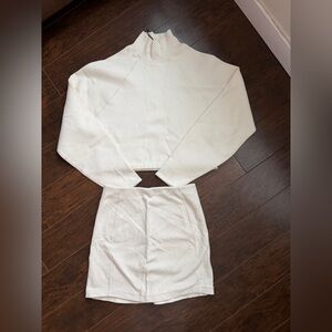 Kotn Two-Piece Sweater and Skirt Set